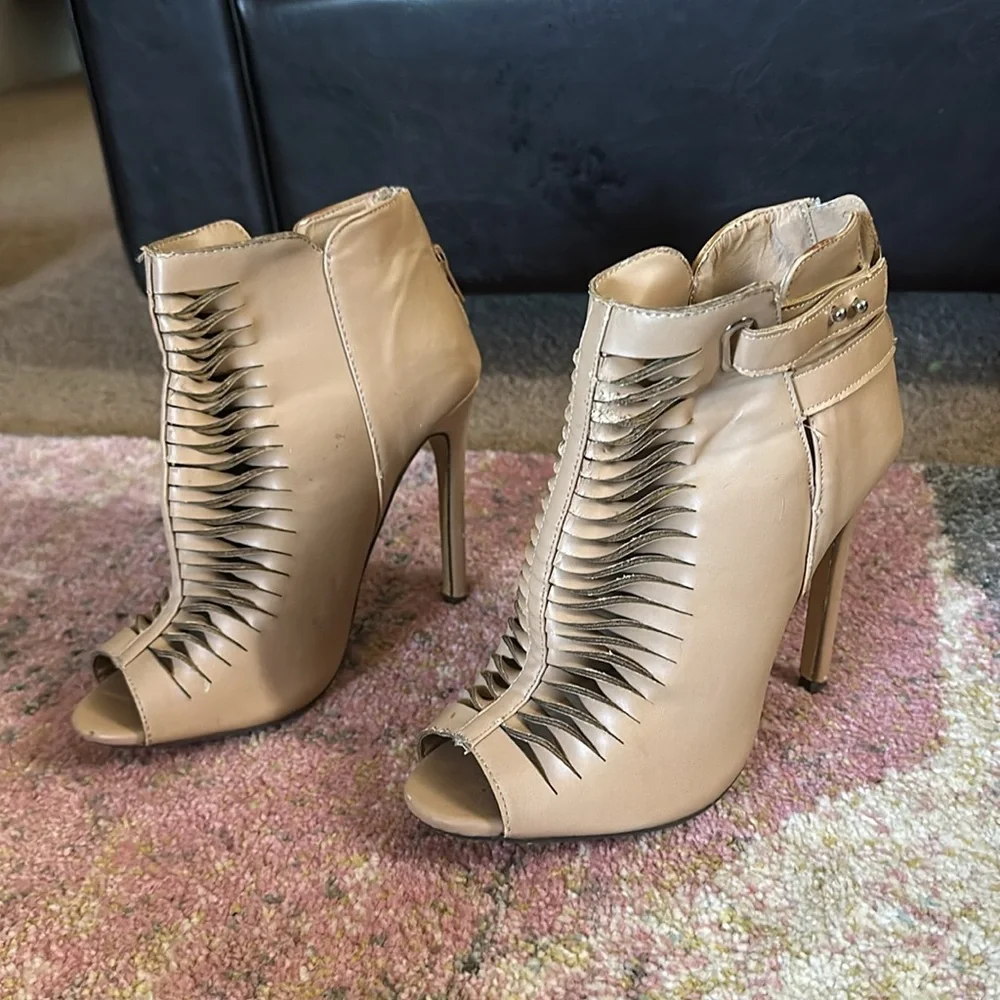 Beige Booties - Picture 2 of 3